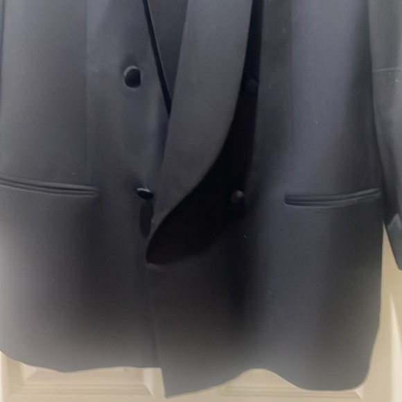 LUBIAM BLACK TUXEDO jacket no size label refer to photos - Picture 2 of 10